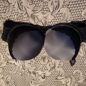 Torrid Underwire Curve Bra 40D Gray w/ Black Lace